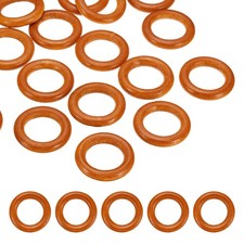 35mm Natural Wooden Rings, 20 Pack Wood Ring Round Linking Rings, Brown