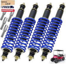Golf Cart Front Rear Shock Absorbers with Heavy Duty Coil Springs 4 Pack