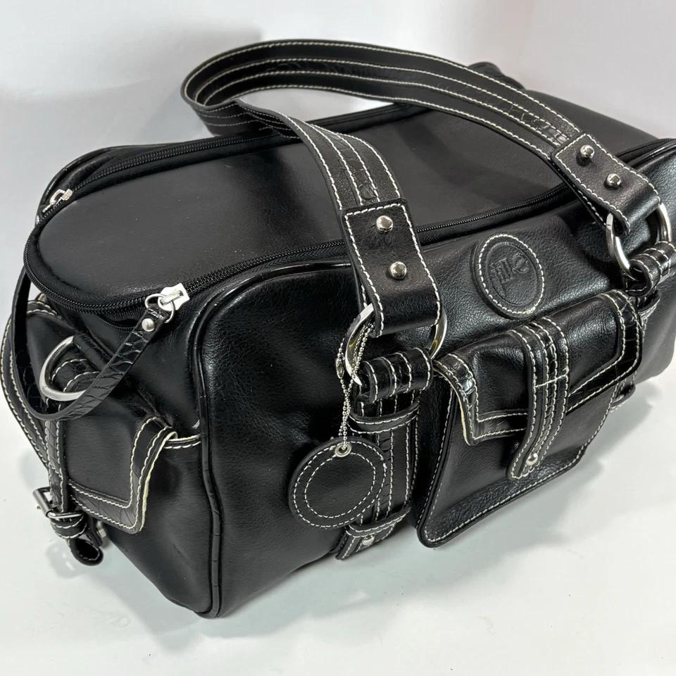 Bolso de hombro pequeño de cuero negro para cámara Jill-e usado en excelente estado Foto 3 de 4