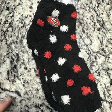 3 Pair San Francisco 49ers footies super soft NFL Embroidered Socks