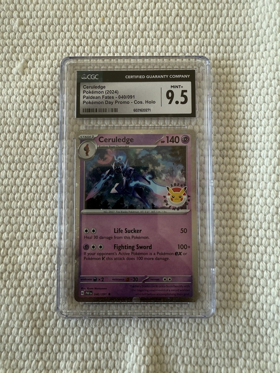 Ceruledge Pokémon Day 2024 Promo Card Holo 40/91 CGC 9.5