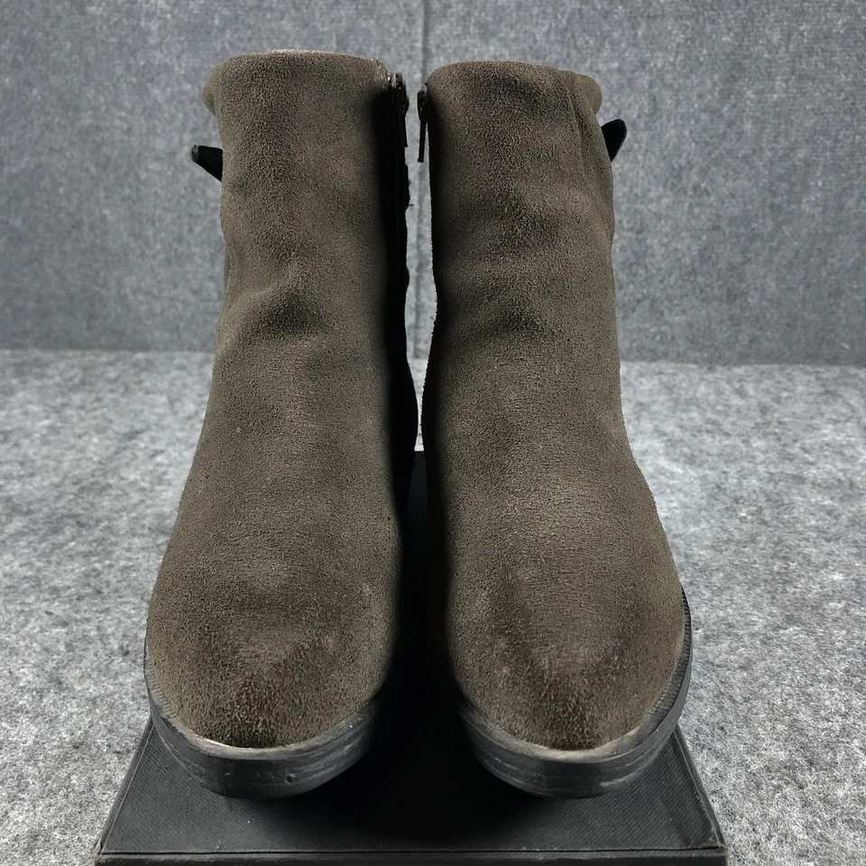 Cougar ботинки женский размер 7 коричневый Yazoo замши водонепроницаемый лодыжки стороны молнии зажим подошвы - Изображение 4 из 4