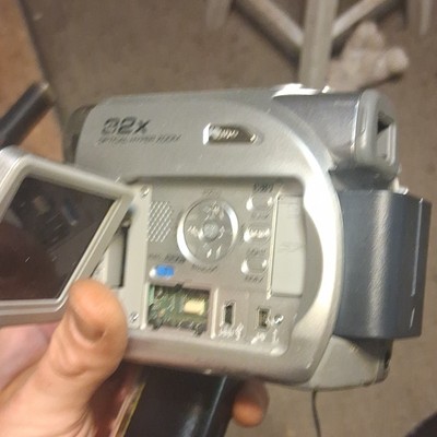 JVC GR-D370U MiniDV Camcorder 32x Optical Zoom LCD Built-in Mic Silver