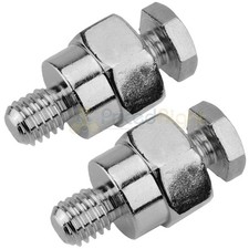 2 Pack Platinum Plated Short Side Post Mount GMC Battery Terminal Tap BTPS-P