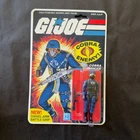 1982/83 HASBRO GI JOE COBRA OFFICER v1.5 FIGURE SEALED MOSC MT- repo card
