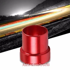 Red -6 AN Straight [Hard Line AN Tube Sleeve] Oil/Fuel AN Fitting Adapter