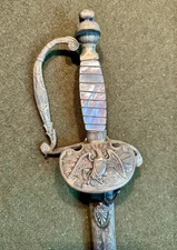 SILVER AND MOP MEXICAN WAR - CIVIL WAR ORIGINAL ARTILLERY OFFICERS SWORD!  NICE!