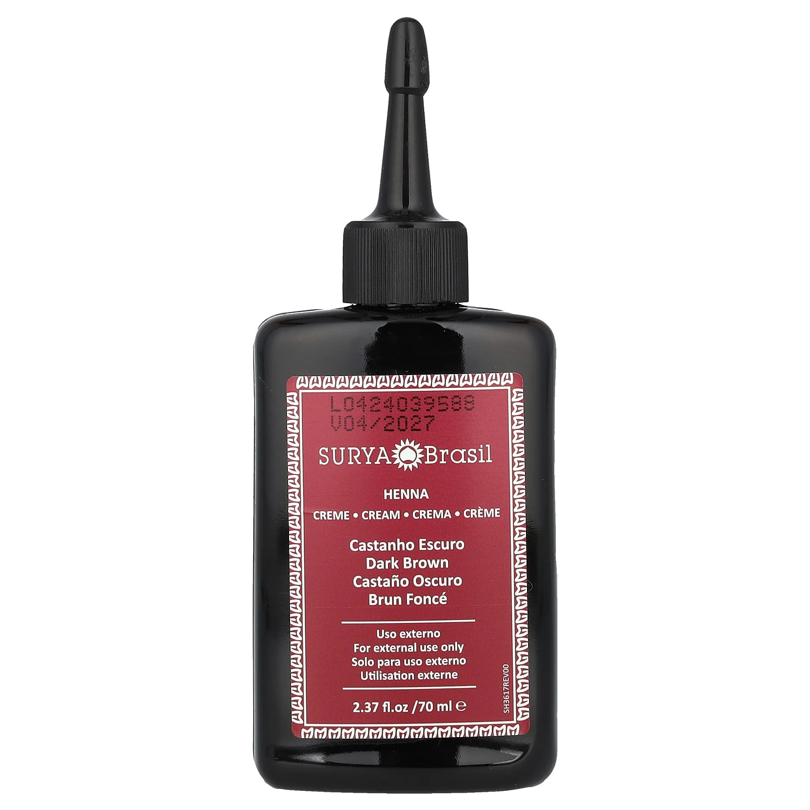 Крем-хна, Полупостоянная веганская краска для волос для покрытия седины и тоник для