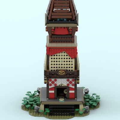 Hot Sale Skyview Tower from Video Game Building Toys Set 1632 Build Moc