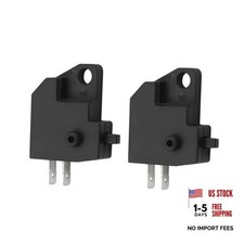 2 PCS Motorcycle Left/Right Brake Light Switch, Plunger Manual Operation Disc