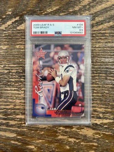 2000 Leaf Rookies & Stars - Rookie Tom Brady #134 0813/1000 (RC) GOAT PSA 8.5