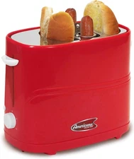 Elite by Americana ECT-542R Retro Pop-Up Hot Dog and Bun Toaster Cooker Machine