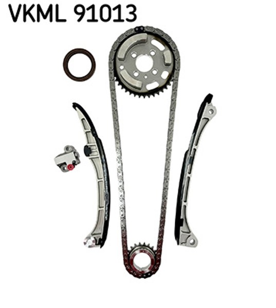 SKF Steuerkettensatz Vkml 91013 FüR Toyota Avensis RAV 4 Verso VAN Auris ALA40_-image