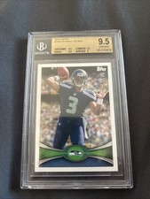 2012 Russell Wilson Topps #165 Beckett BGS 9.5 RC Rookie Card Seahawks. rookie card picture