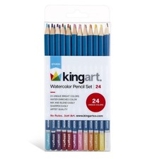 Watercolor Pencils Set of 24 Artist Quality Professional Colored Pencils for