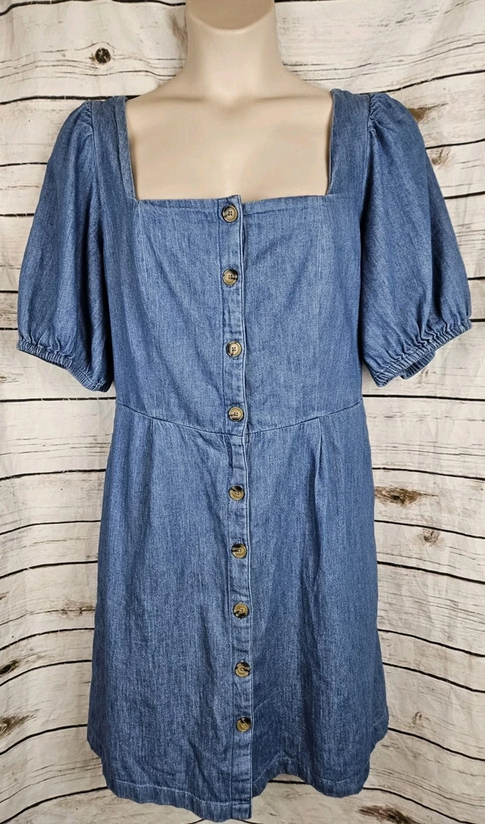 Denim Plus Size Shirt Dresses for sale | eBay