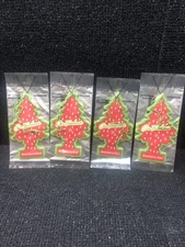 Lot 4 Little Trees Car Hanging Air Freshener Discontinued STRAWBERRY KIWI