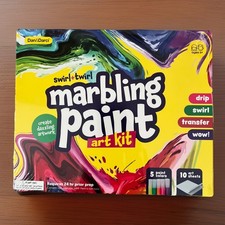 Dan Darci Marbling Paint Art Kit for Kids - Arts Crafts Gifts for Girls Boys
