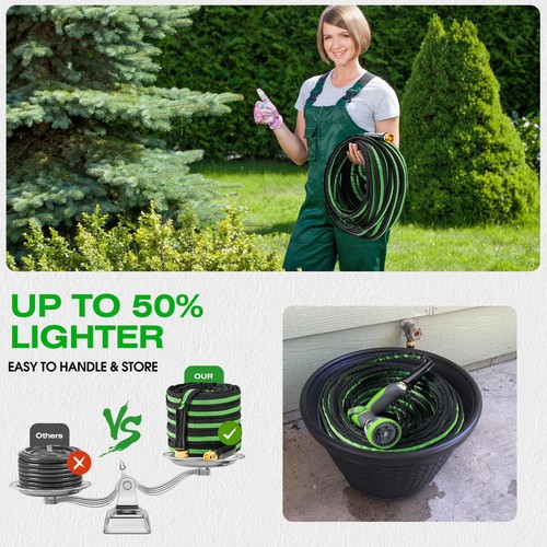 HODUP Garden Hose 50 FT - Lightweight, Super Flexible, Convenient Storage, No... - Picture 2 of 6
