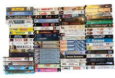 VHS Lot of 68 CLASSIC 80s 90's Family Thriller Action Comedy Holiday Movie Tapes