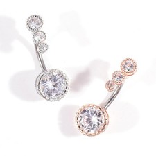 Sexy Crystal Piercing Navel Rhinestone Bling Belly Button Rings Navel PierciSA