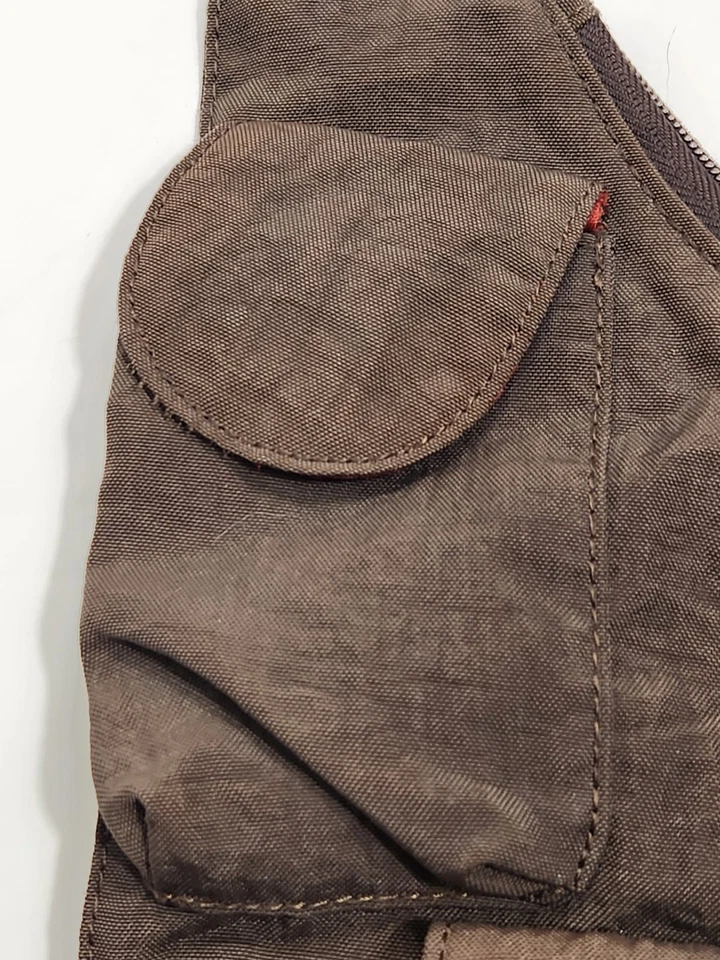 Baggallini Nylon Multi Bolsillo Bandolera Bolso de Mano Cartera Marrón Repelente al Agua Foto 4 de 4