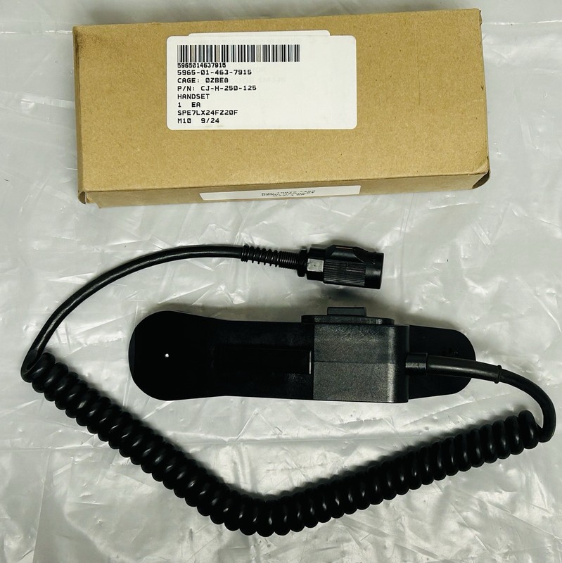 Harris Military Radio Modified Handset 10075 1399 5 Pin PRC-152
