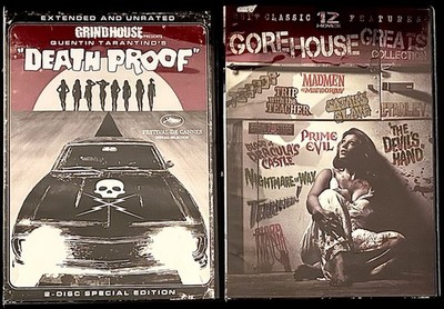 SALE: GRINDHOUSE CLASSICS! Tarantino s DEATH PROOF & GORE HOUSE GREATS! 5 Discs!