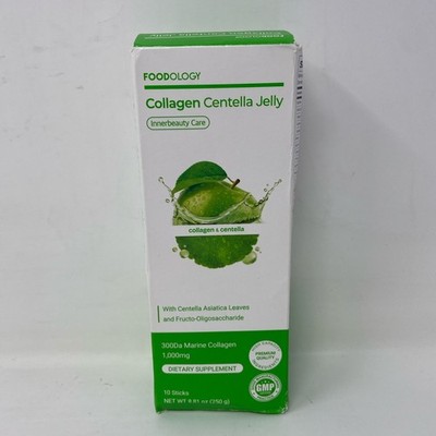 FOODOLOGY Collagen Centella Jelly Green Apple 25g x10 Sticks
