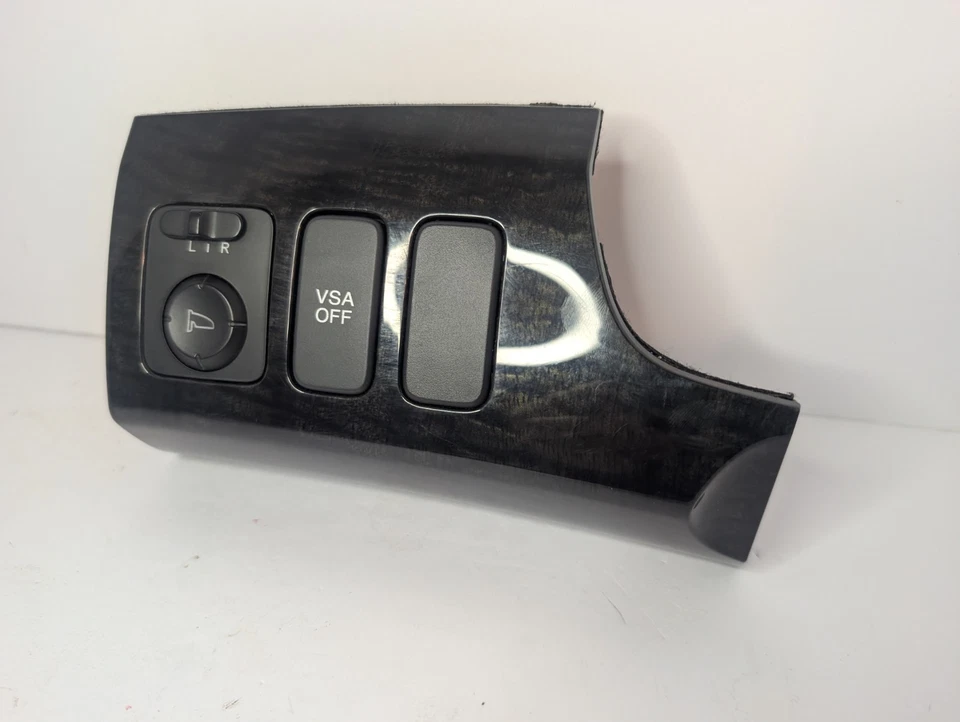 Interruptor de espejo negro OEM🔥2007-2012 Acura MDX botón de palanca de tracción de grano de madera Foto 2 de 4