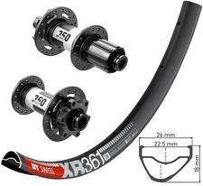 Disco DT Swis 350 IS DT SWISS XR361 ruote asimmetriche Alpina Extralite