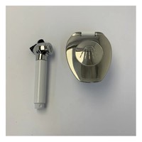 Glendinning 99582-REC Chrome Spray Head With Stainless Steel Flush Mount Cover