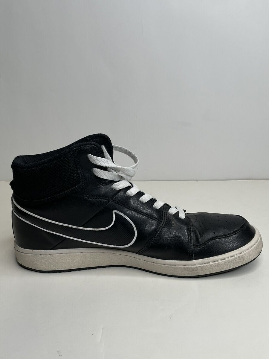 Nike Backboard II Mid Men's Black White Basketball Shoe Size Nike Backboard II Mid Men's Black White Basketball Shoe Size