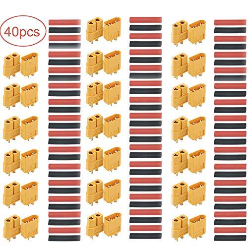 RUNCCI-YUN 40Pcs XT60 maschio-femmina connettori, XT60 Spina-connettore (r5W)