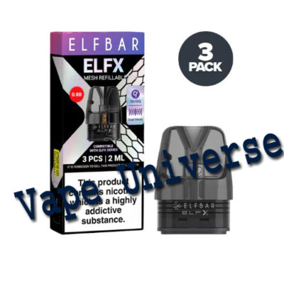 Elf Bar ELFX Replacement Pods - Elf Bar ELF X Pod Vape Kit - Fast Dispatch 