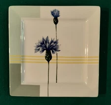 Studio Nova CD208 Blue Bonnet Salad Plate, 8" Square, multicolor