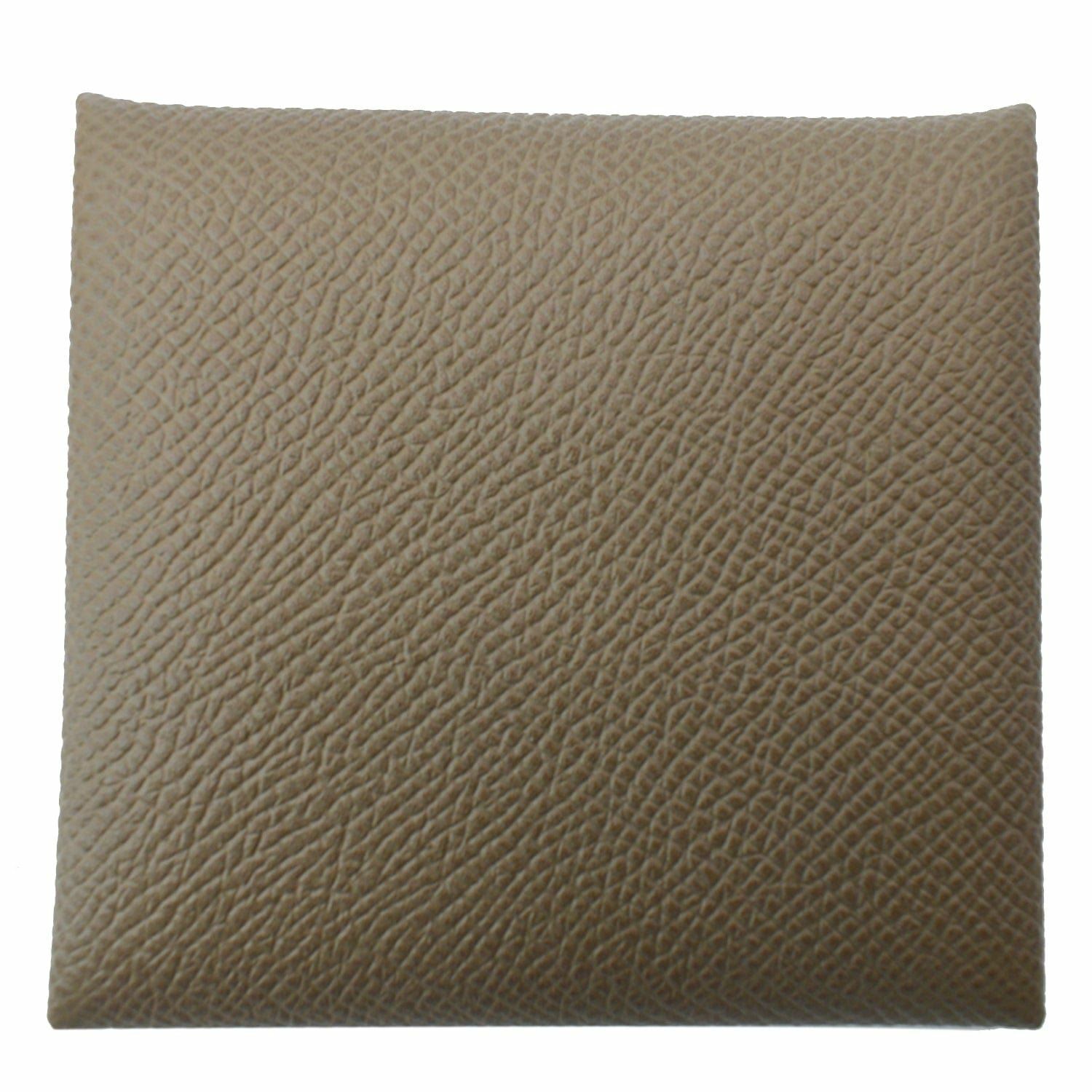 HERMES Bastia Change Purse Epsom Leather Wallet Etoupe Gem