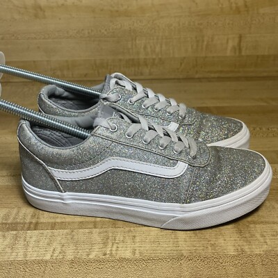 vans glitter silver