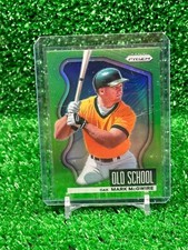 2022 Panini Prizm Old School Lime Green Prizm #'d 56/125 Mark McGwire #OS-7