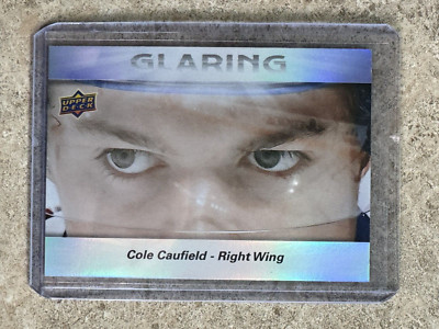 23-24 UD Upper Deck Series 2 Glaring #GL-13 COLE CAUFIELD