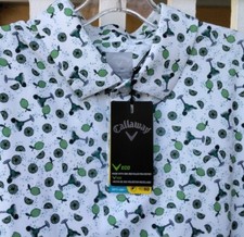 Callaway Golf Shirt Opti Dri Eco Margarita Lime Party Lounge Mens XL NWT $78