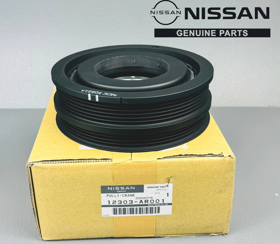 Polea cigüeñal 12303-AR001 genuina Infiniti FX45 2003-2008 Q45 2002-2006 M45 Foto 2 de 4