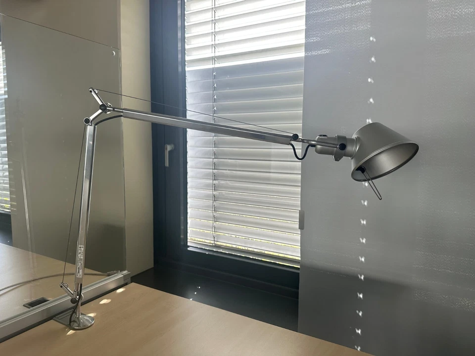 Artemide Tolomeo Tavolo Schreibtischleuchte Tischleuchte Alu Silber Tischklemme - Bild 4 von 4