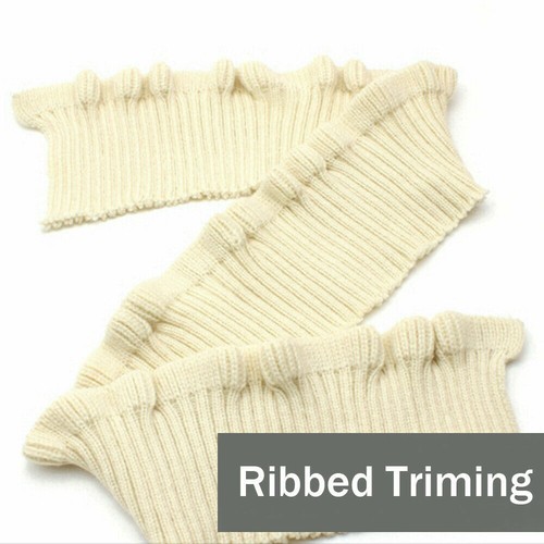60cm Elastic Knitted Rib Cuff Flounce Hem Collar Trims Fabric DIY Sewing Costume - Picture 4 of 19
