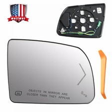Heated Mirror Glass Right Passenger Side Turn Signal for 2014-2017 TOYOTA TUNDRA