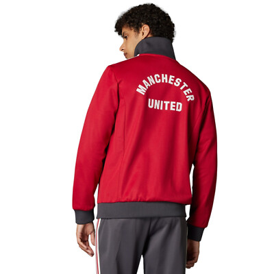 Adidas Originals Red Manchester United OG Beckenbauer Track Top