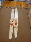 Antique Thompson USA Water Kids SKIDS Skis Standard Combo TB54 White Ash — photo 4