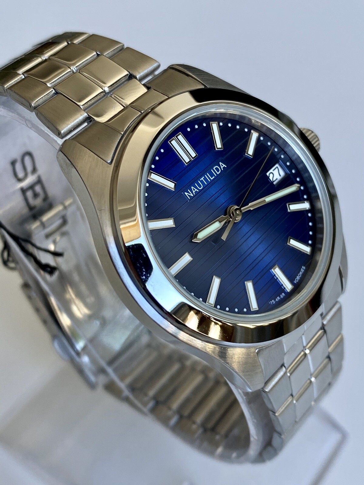 SEIKO 5 MOD NAUTILUS SNKK CASE NEW SEIKONAUT BLUE 5711 STYLE SNKK45 STYLE  SNK47 | eBay