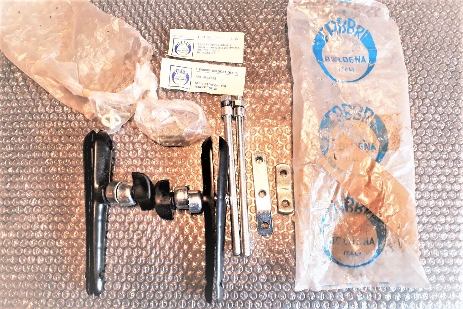 Kit fixation de pare-brise Peugeot ST 50 haute résistance en inox
