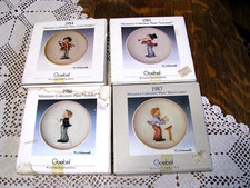 4 Miniature Collectors' Plates by Gobel - W. Germany-1984-1987**ON SALE**